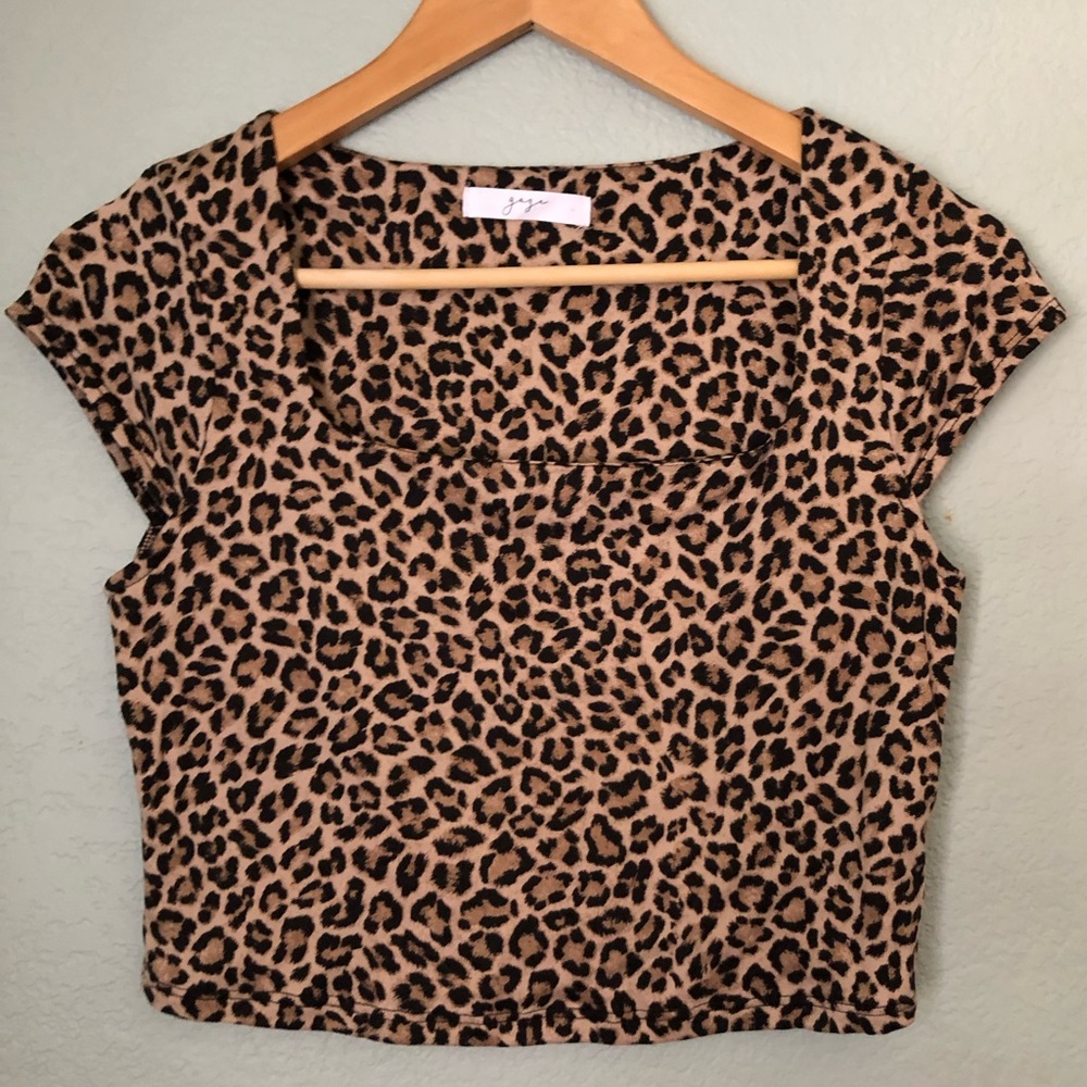 Gaze Leopard Print Women's Top Large